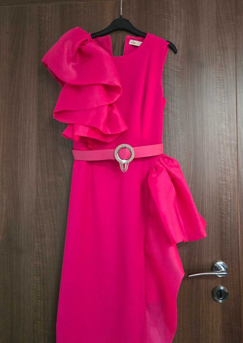 Rochie lunga de ocazie,roz, Anca's