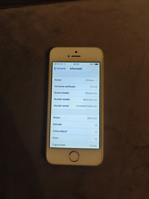 Iphone 5s silver 16gb