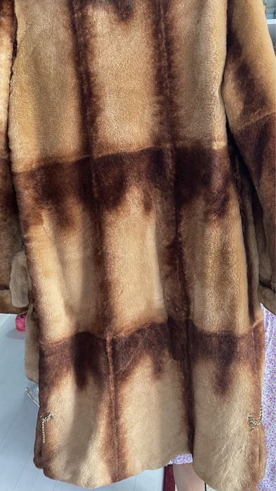 Шуба из натурального мутона