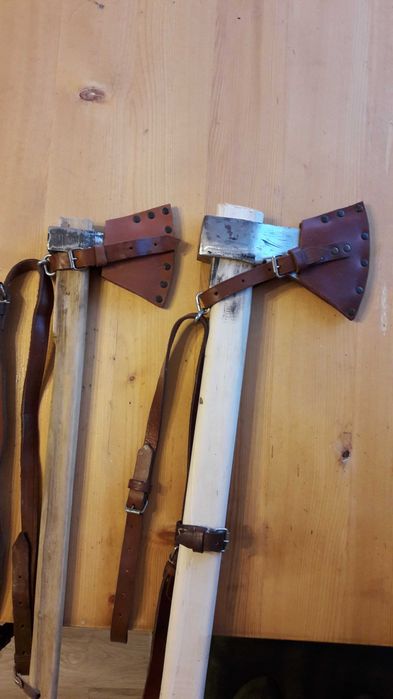Topor Forjat cu Husa piele groasa