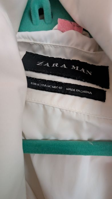 Geaca alba de iarna din puf Zara