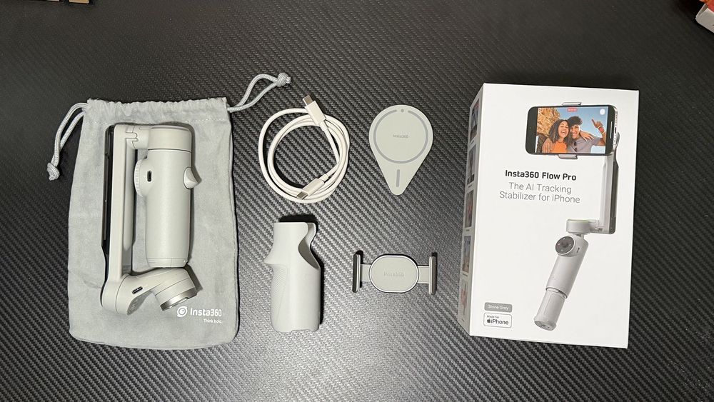 Insta360 Flow Pro + крепление MagSafe — полный комплект