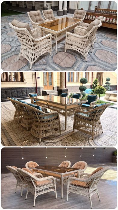 Stol stullar hovli uchun sotiladi yangi sifat 100% дачный стол стуль