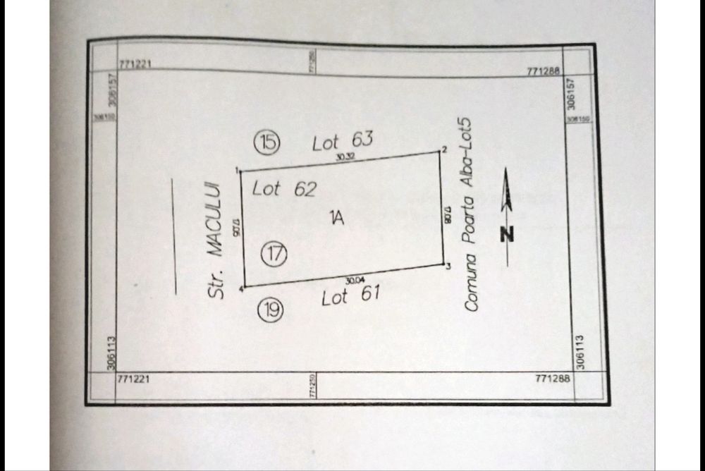 Teren intravilan Comuna Poarta Alba