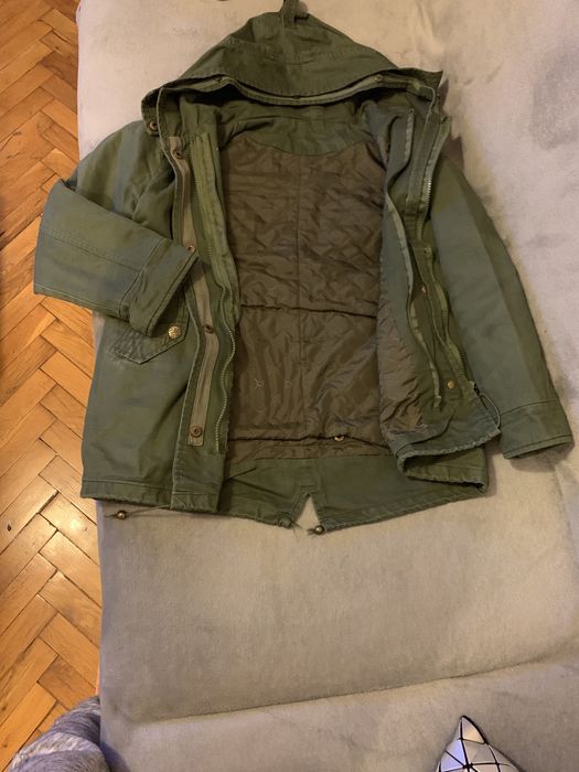 Парка - Естествен косъм 2 в 1 елек и парка