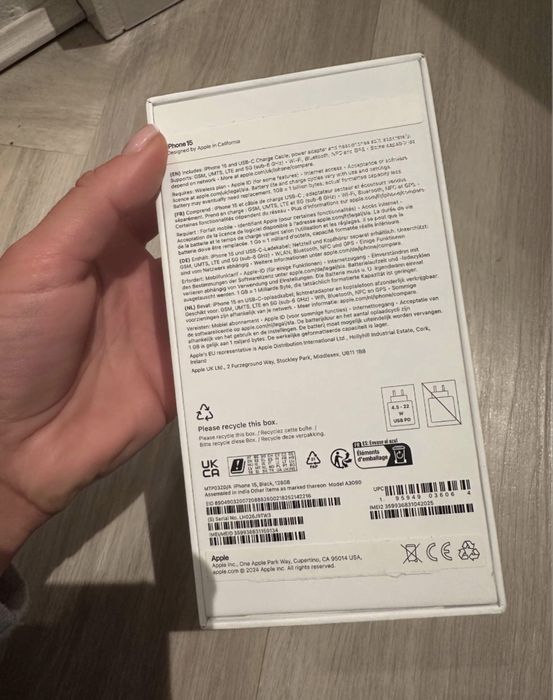 Iphone 15 black 128gb