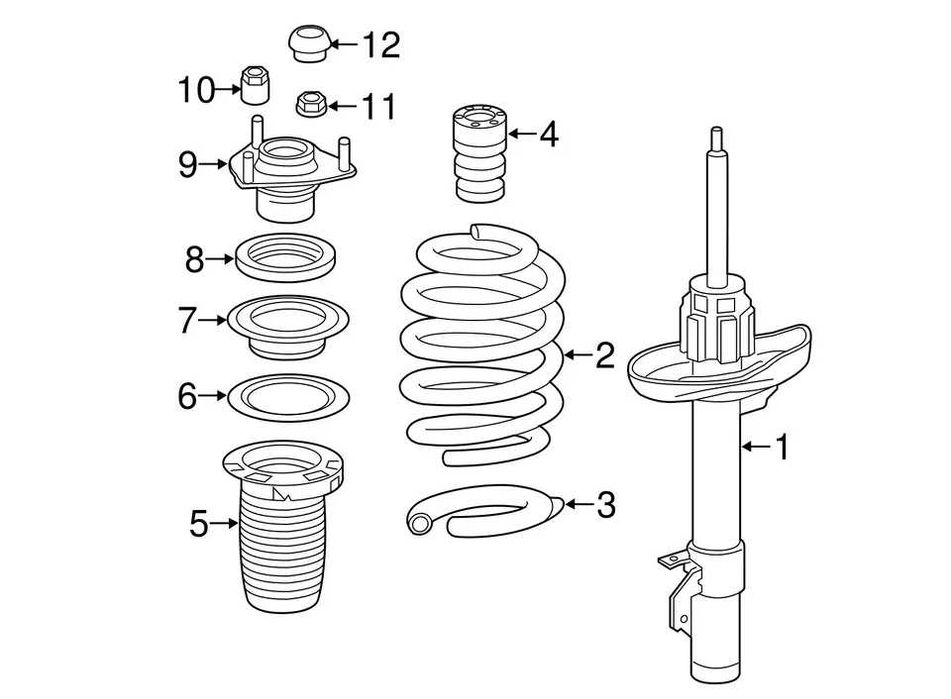 Предни амортисьори за Acura MDX