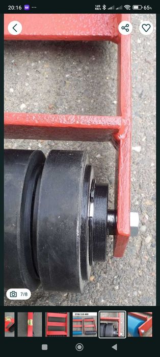 Căruciore transport mașini avariate / Rulouri roți blocate”