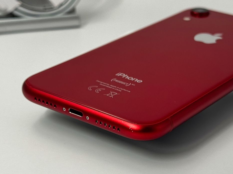 iPhone XR, 64GB, Product Red, 100% батерия, КАТО НОВ, 1г. ГАРАНЦИЯ!