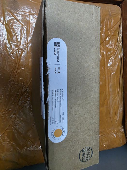 Пластик Bambu Lab PLA Wood Ochre Yellow