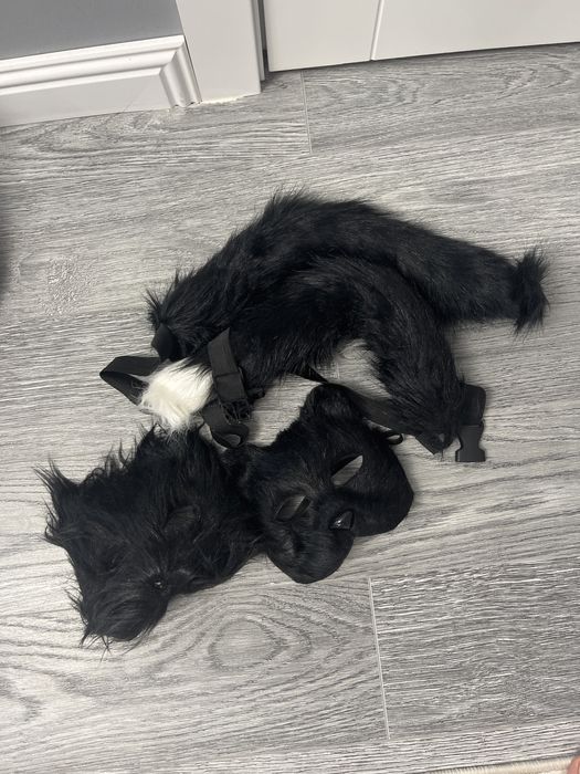 Карнавальная маска кот и кошка