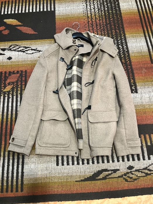 Яке с качулка вълнено