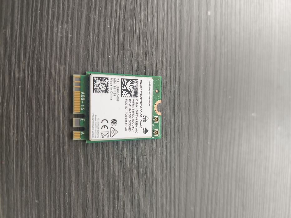 Wi-Fi карта Intel 8265ngw 867Mbps 2.4 GHz/5 GHz вграден Bluetooth 4.2