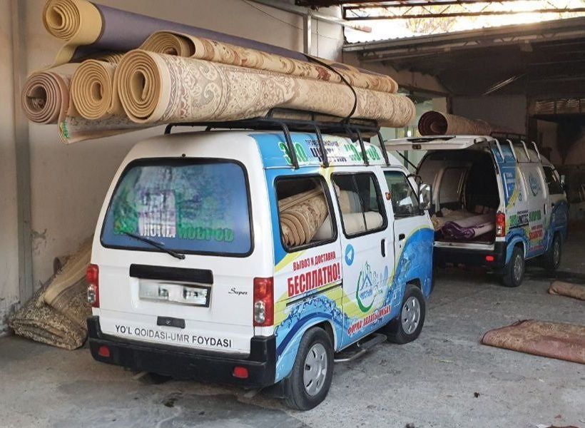 Gilam yuvish.Стирка ковров.