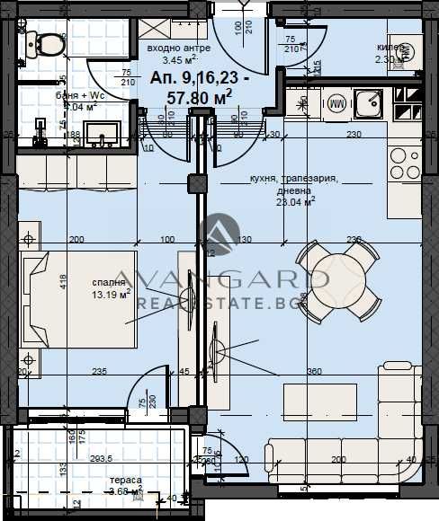 Продава се Двустаен апартамент в Пловдив, Кършияка - 66 кв.м за 1778 €/кв.м - Снимка #4
