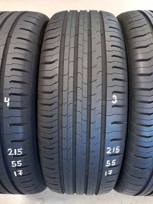 215/55/17 94V 4бр.CONTINENTAL ContiEcoContact 5 Неразличими от НОВИ