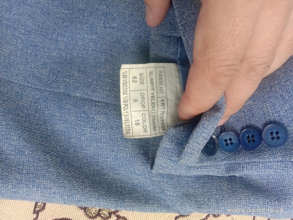 Костюм жакетмен тройка