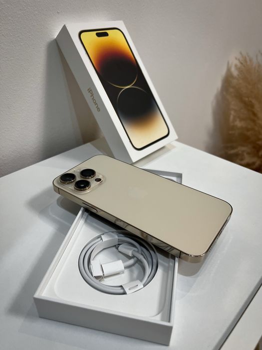 iPhone 14 Pro Max  Fullbox, Culoare Gold, Top!*