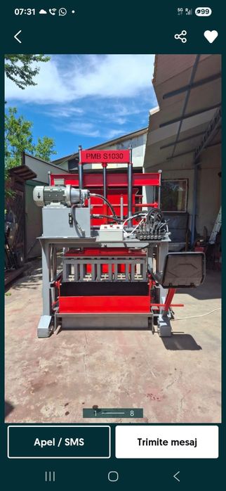 Prese Mașini Vibropresa boltari pavele, malaxoare