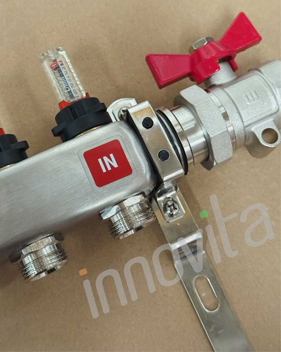 Колектор за подово отопление GiacoFloor–пълен комплект,готов за монтаж