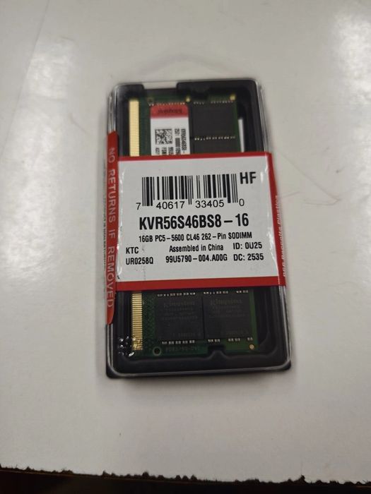 16GB DDR 5 5600 RAM SO-DIMM Kingston