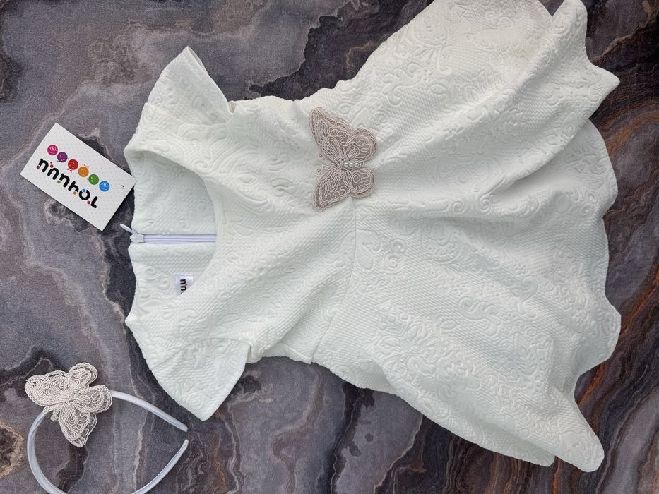 Официална бебешка рокля Точици