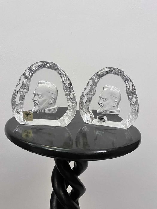 Set doua bibelouri cristal Italia statuete bibelou ieftine marcate