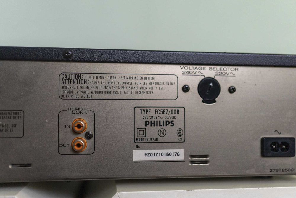 Philips FC567, dublu deck, QMS, Dolby B,C, an 1987, 5kg