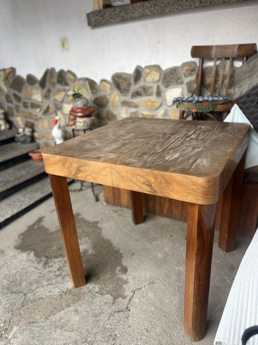 Дървена маса- ретро стил