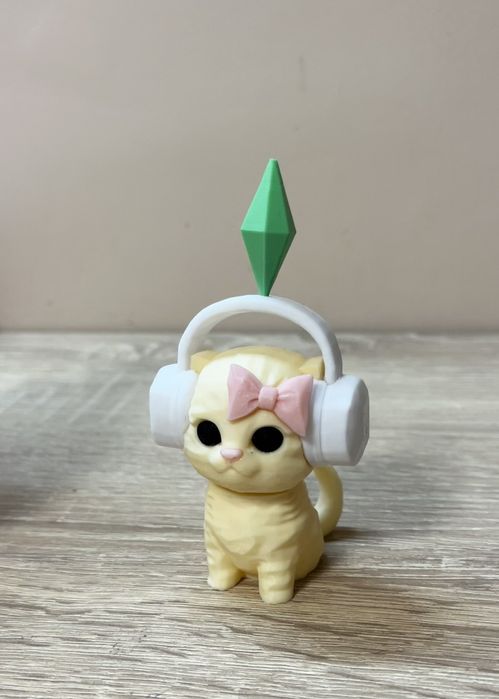 Sims Cat. Коте с клатеща глава (3D принтирано)