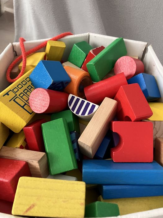 Cel mai frumos cadou! Cuburi lemn 4kg de calitate constructii, copii!