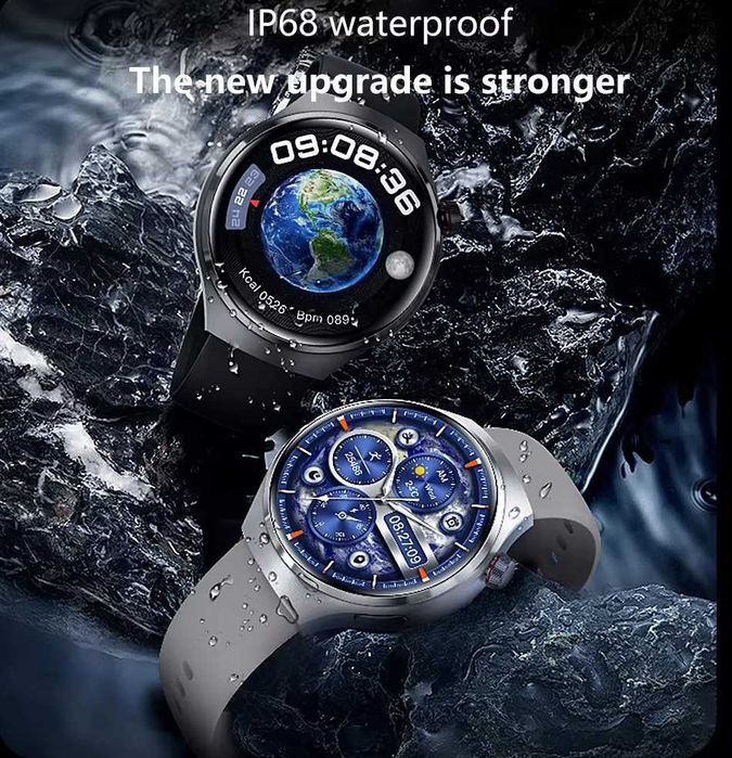 Ceas inteligent GPS GT4 Pro NFC Răspuns apel Sport Tracker, Negru