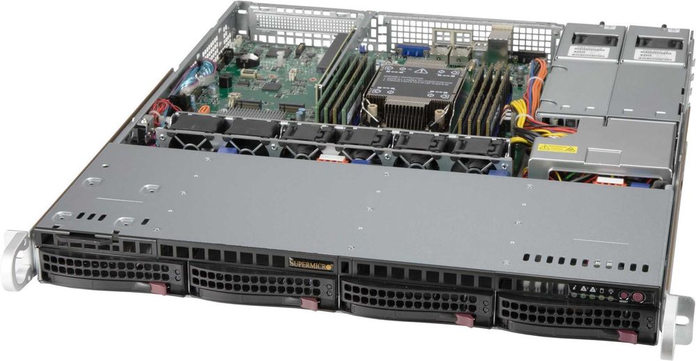Supermicro CSE-813M 2xE5-2620v4 16GB DDR4 RAM 2xPSU 1U Server
