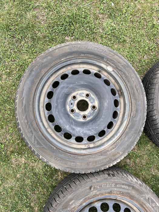 Anvelope  205/55/16 Hankook cu jante de tabla 5x112