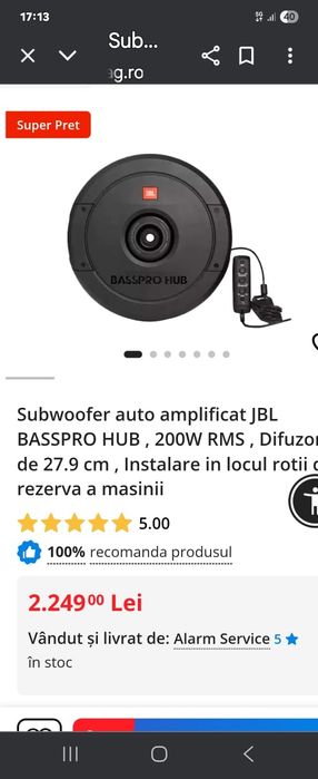 Vind subwer 300 w RMS