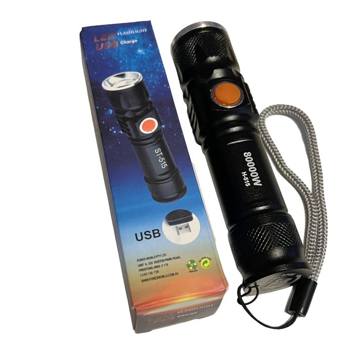 фенер мощен акумолатурен енергоспещяващ LED с USB без батерия