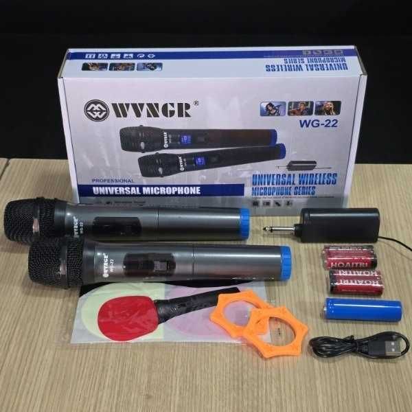 Комплект 2 безжични микрофонa, Вокални, Преносими, Качествен звук