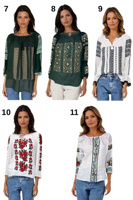 Bluze Traditionale de damă mărimi mari 4Xl-6XL  din Bumbac 100%