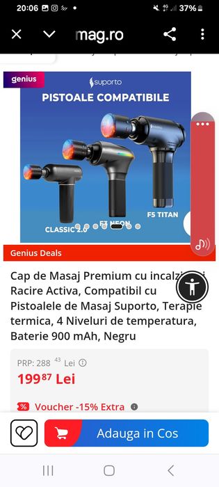 Cap de masaj prin rqcire.