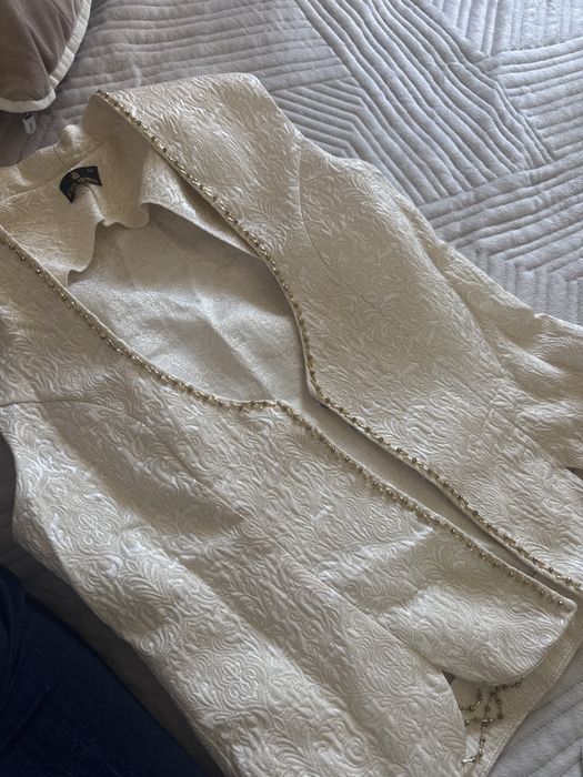 Платье бежевый, желетка