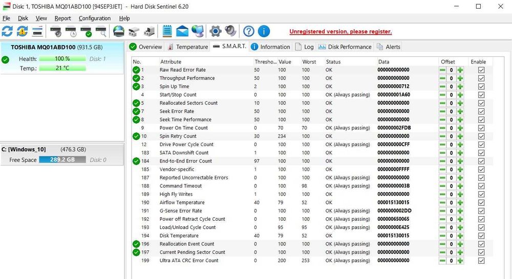 Hard Disk Laptop Toshiba MQ01ABD100, 1TB, 5400 rpm, 8MB, SATA 3