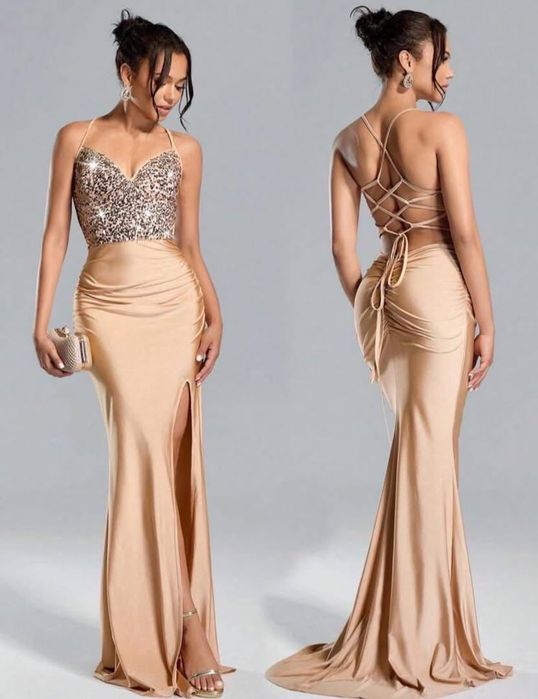 Rochie din piele cu plasă!