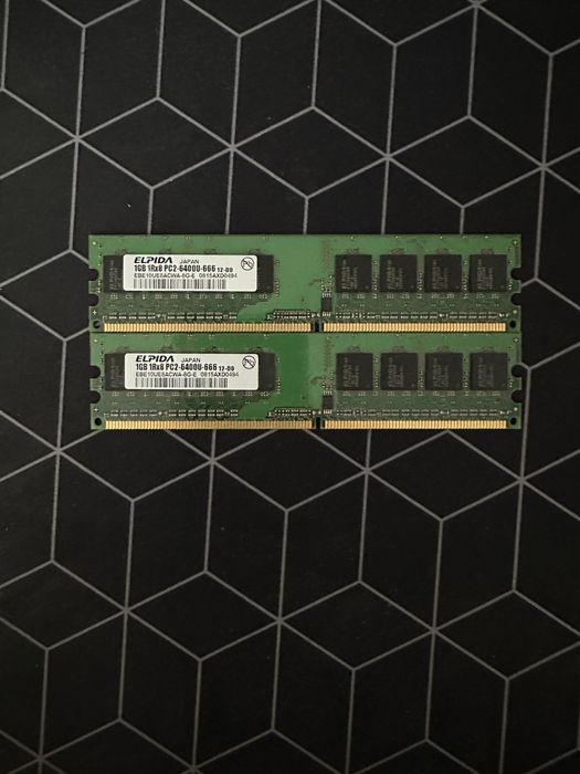Memorii RAM ELPIDA 1GB PC2-6400UU-666