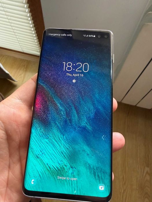 Samsung Galaxy S10 plus 128GB Prism White, 4 100 mAh батерия - перфектен