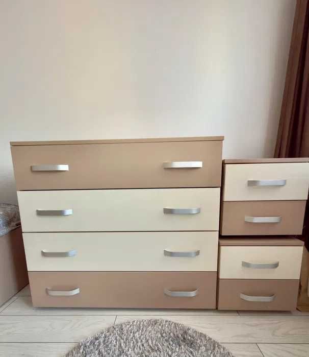 Vand pat matrimonial / 160x200, noptiere, comoda