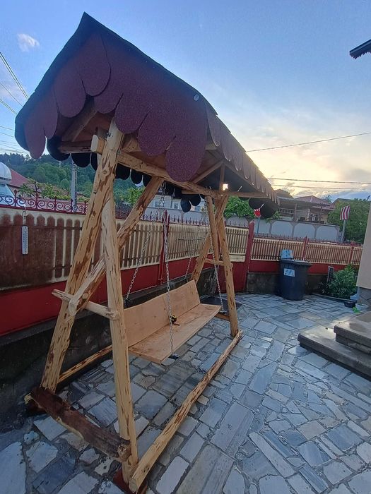 Leagăn/balansoar RUSTIC din lemn de brad tratat!