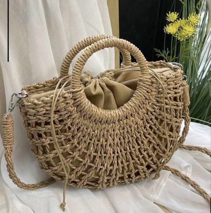 Плетена дамска чанта