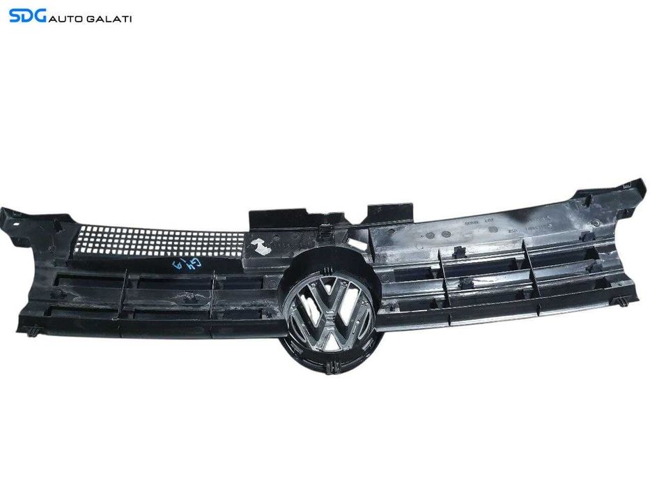 Grila Centrala cu Emblema Sigla de pe Bara Spoiler Fata Volkswagen Golf 4 1998 - 2005 Cod 1J0853655F 1J0853651F [N2954]