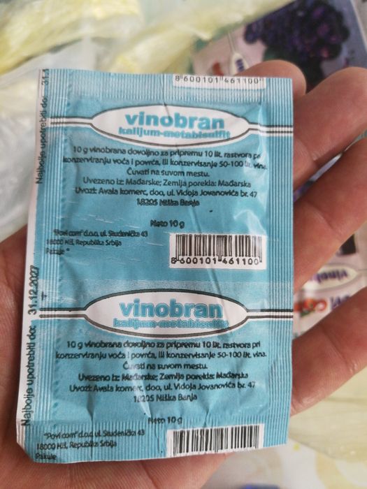 Vinobran praf de limpezire a vinului Import Serbia