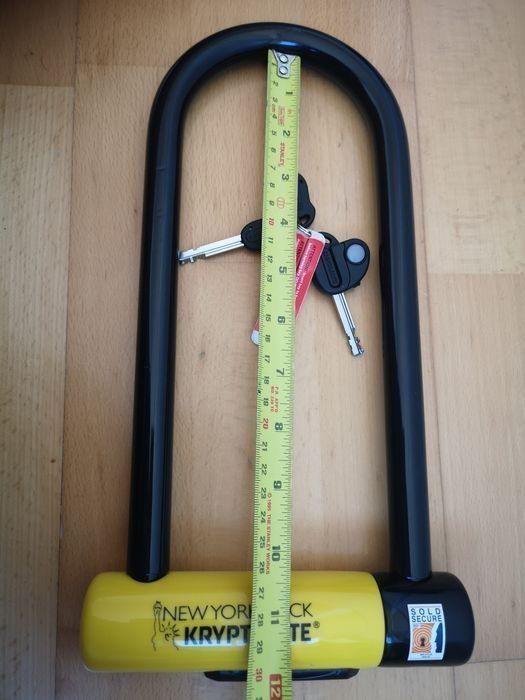 Lacat antifurt bicicleta Kryptonite New York Lock securitate 10/10 model mare 26,5 cm
